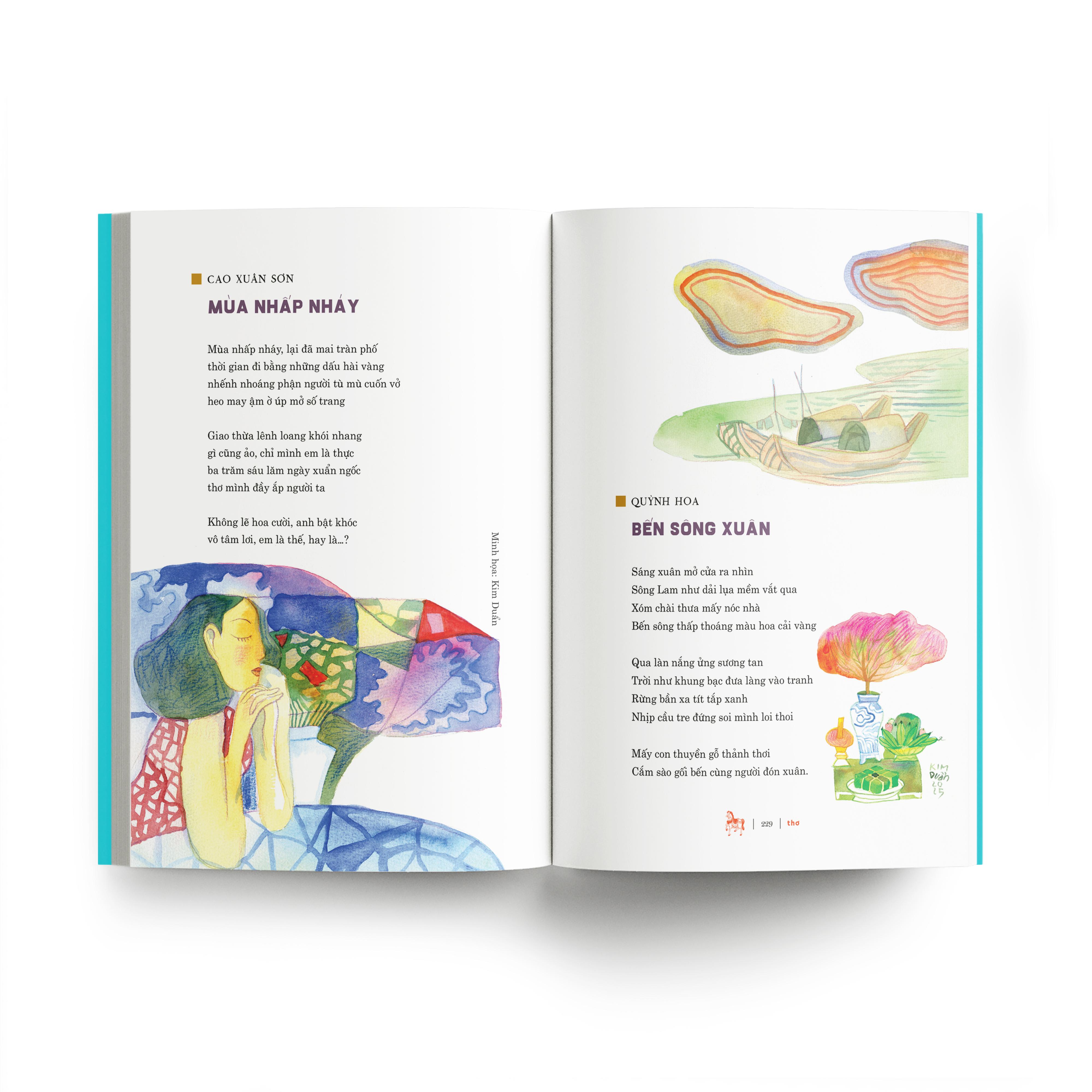 Sách - Sách Tết Bính Ngọ 2026 - Hợp Tuyển Văn Thơ Nhạc Hoạ Chủ Đề Mùa Xuân Và Ngày Tết - Tặng Kèm Postcard