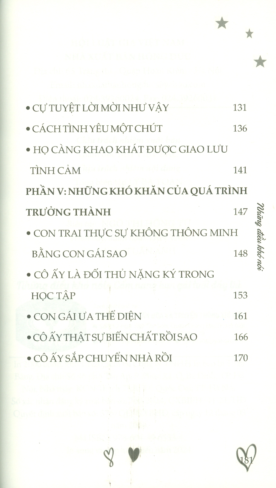 Những Điều Khó Nói - Cẩm Nang Bạn Gái Tuổi Dậy Thì