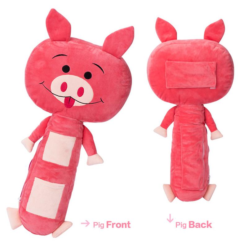 Hoạt Hình Mèo Hồng Dây Đai Có Bông PP An Toàn Dây Đai Vai Cho Trẻ Xe Gối Khỉ Dây bao Da