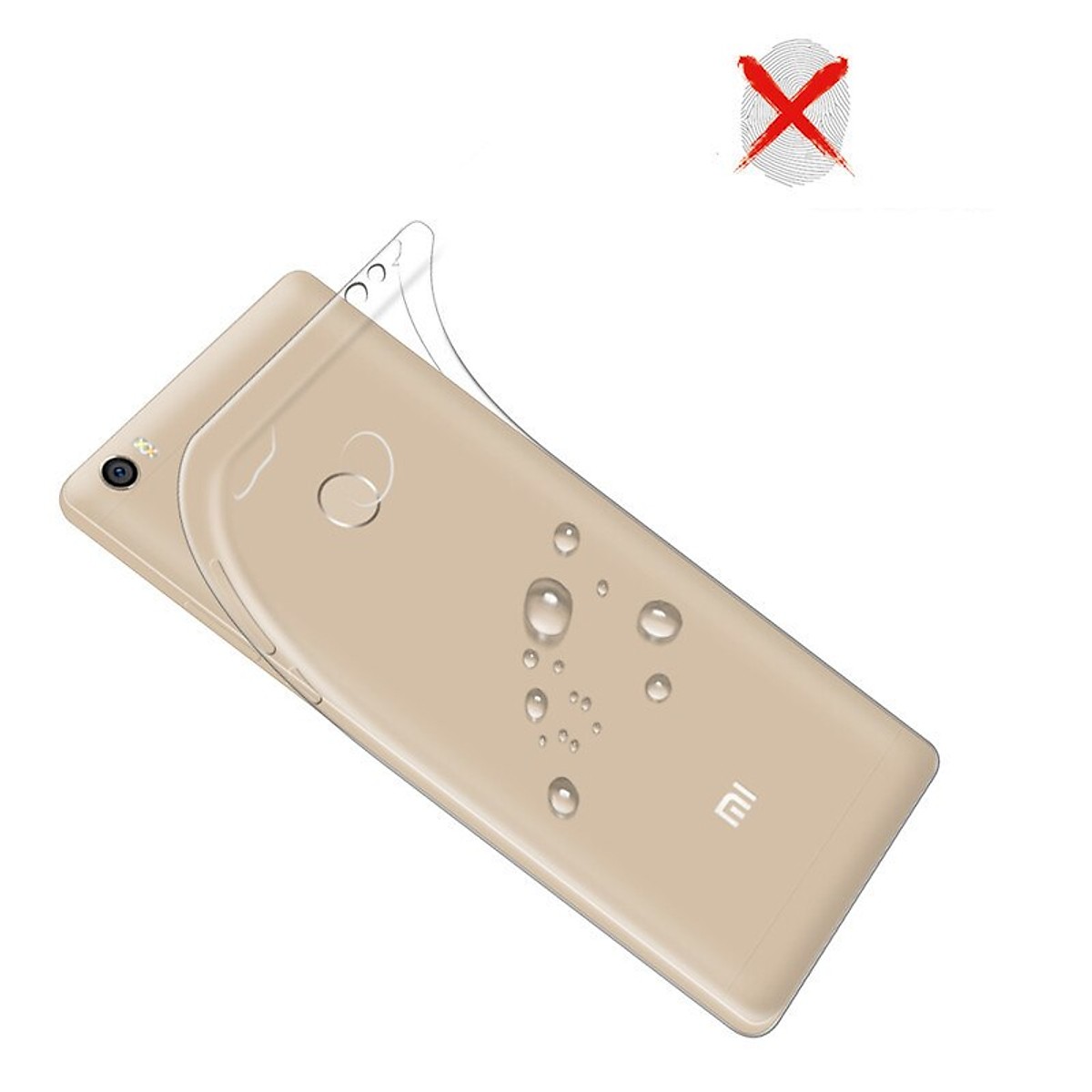 Ốp lưng dẻo silicone trong suốt dành cho Xiaomi Mi Max 2