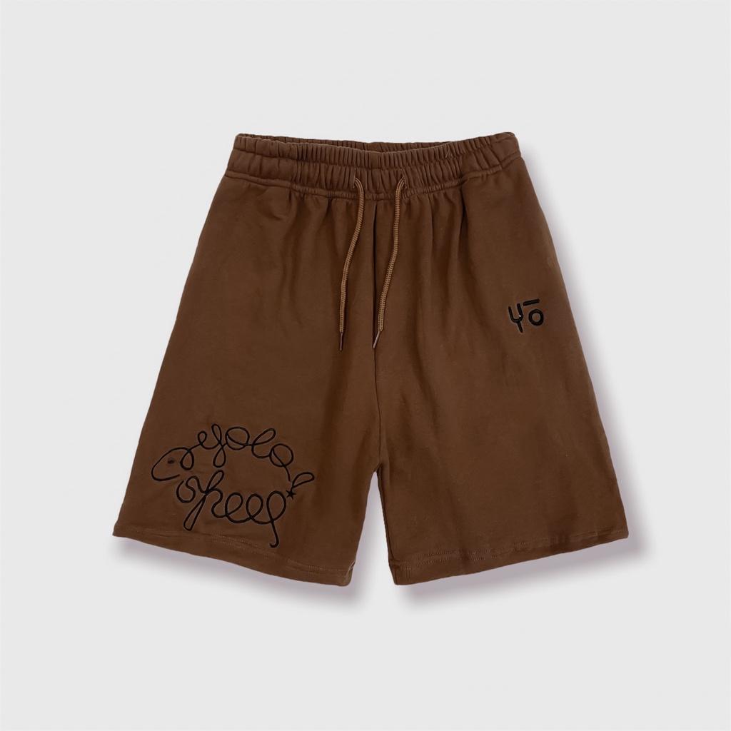 Quần Short Local Brand Basic Thêu Logo Yoloyouth nỉ chân cua