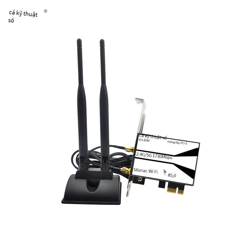 Giao hàng nhanh Magic 9260 module máy tính để bàn PCI-E tần số kép card mạng không dây WIFI1730 + Bluetooth