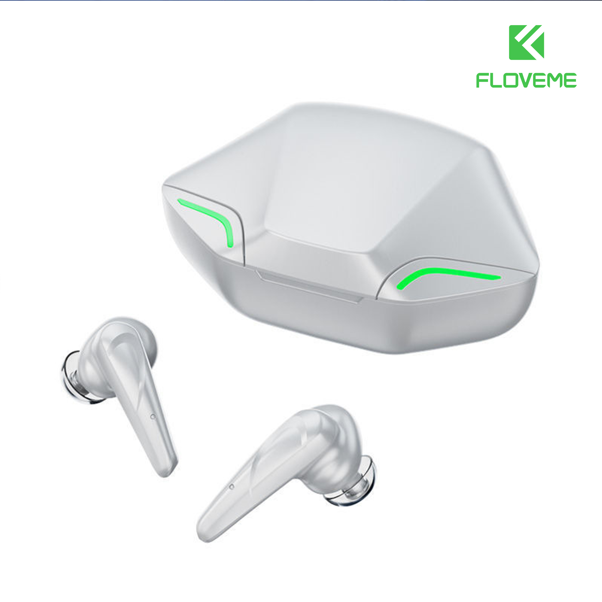 Tai Nghe Gaming bluetooth 5.0 FLOVEME Apro 366 , độ trễ cực thấp khi chơi game, Bass mạnh mẽ, tai nghe game thủ không dây - Hàng chính hãng