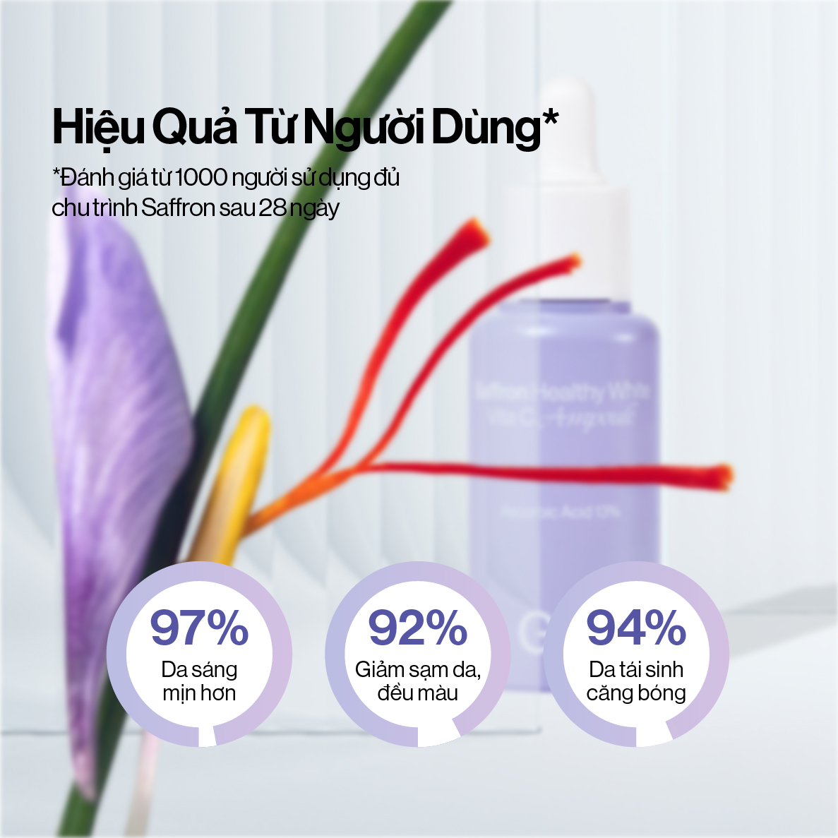 Tinh Chất Đậm Đặc Saffron Trắng Khỏe Mờ Sạm 30ml