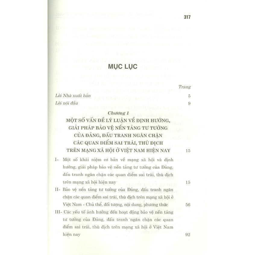 Sách - Định Hướng, Giải Pháp Bảo Vệ Nền Tảng Tư Tưởng Của Đảng, Đấu Tranh Ngăn Chặn Các Quan Điểm Sai Trái