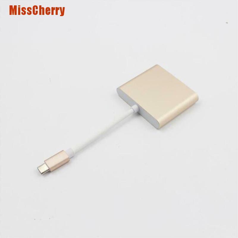 HUB chuyển đổi sạc USB 3.0 Type C sang 4k HDMI USB 3.0 thích hợp cho Macbook