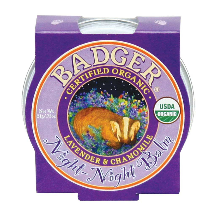 Sáp dầu hữu cơ giúp bé ngủ ngon Badger Night Night Balm USDA Organic - 21g