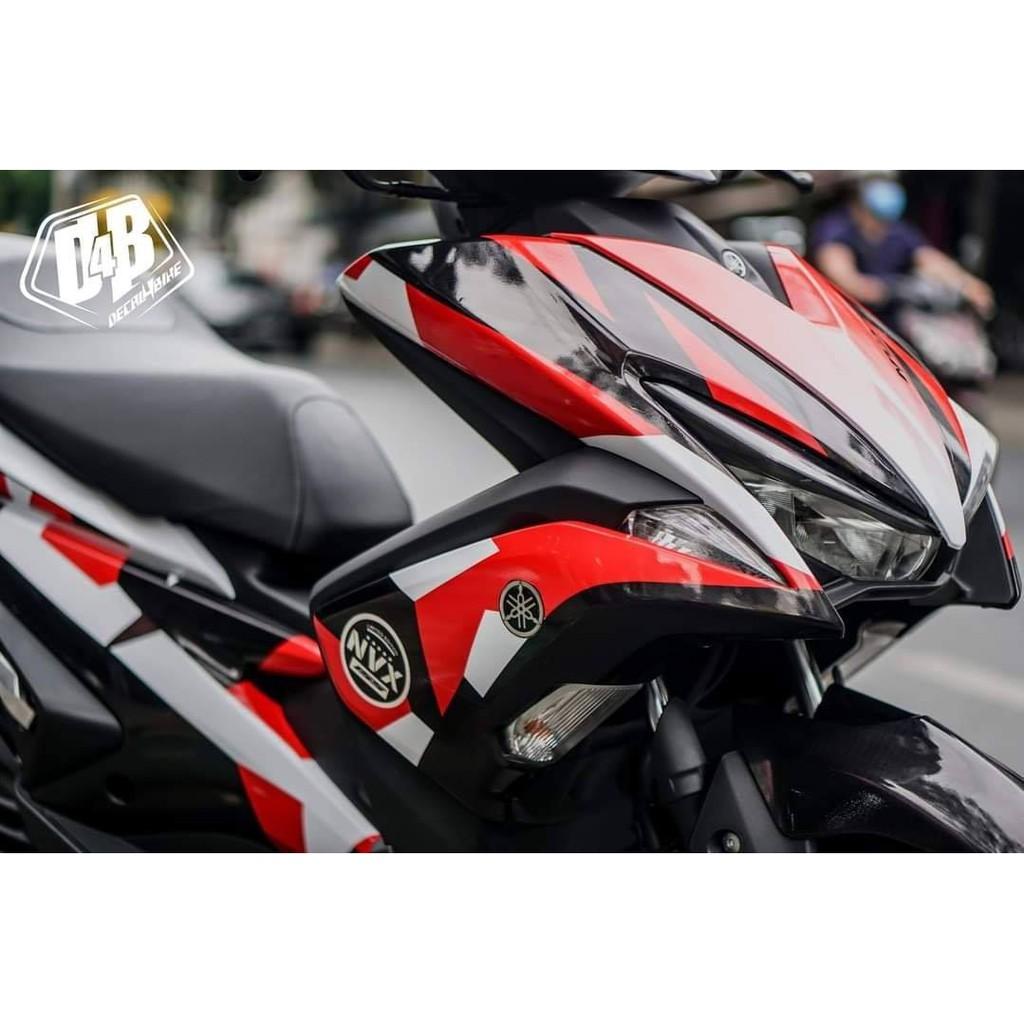 Tem trùm xe dành cho NVX V1 Camo Red White