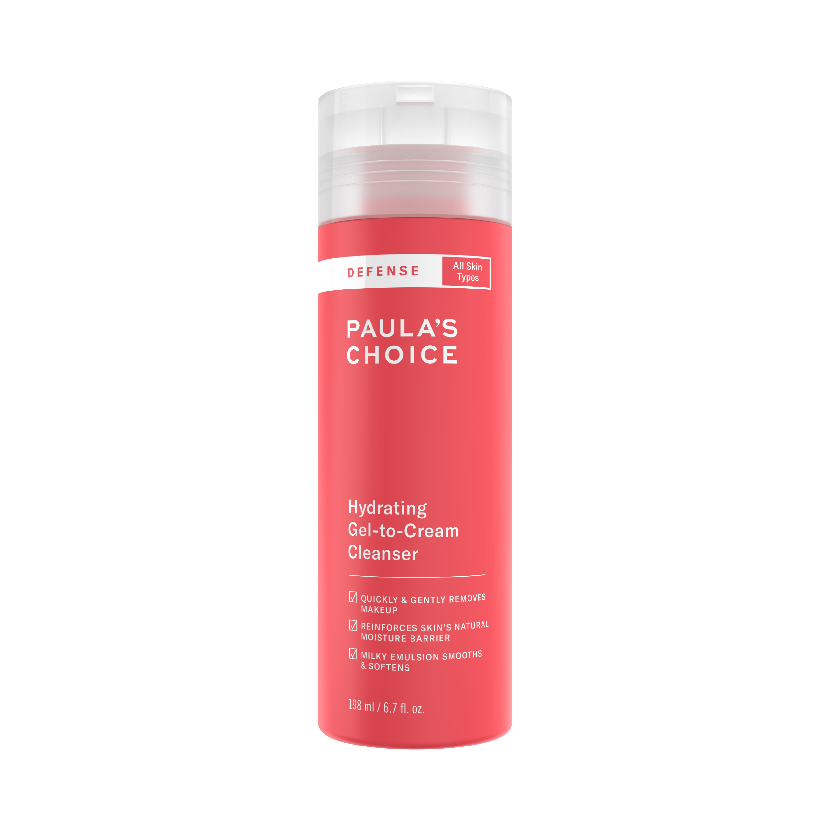 Sữa rửa mặt dành cho mọi loại da Paula’s Choice Defense Hydrating Gel to Cream Cleanser 198ml