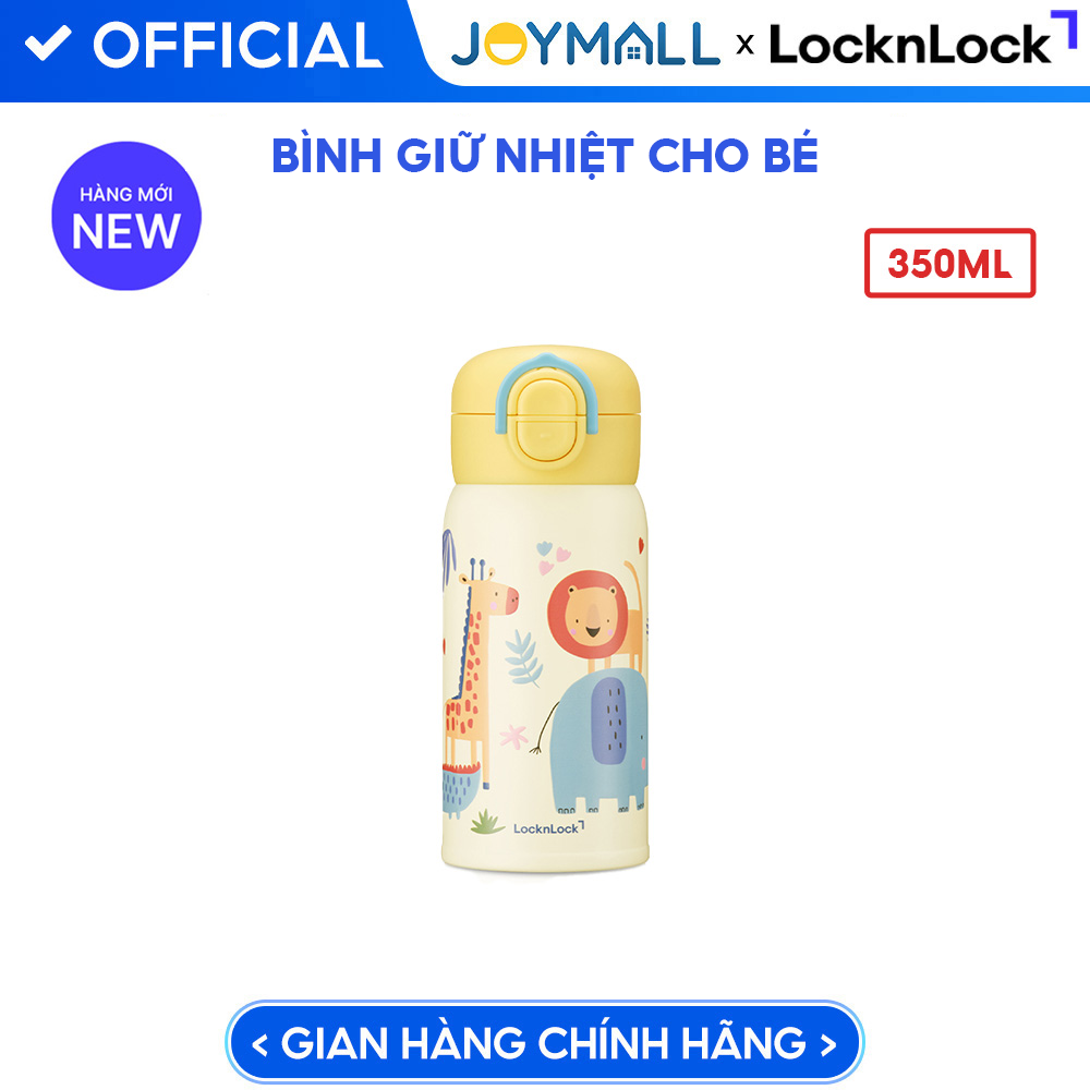 Bình giữ nhiệt LocknLock 350ml cho bé School Fit Pick Dual Cap Tumbler LHC3400 nắp uống kép - Hàng Chính Hãng - JoyMall