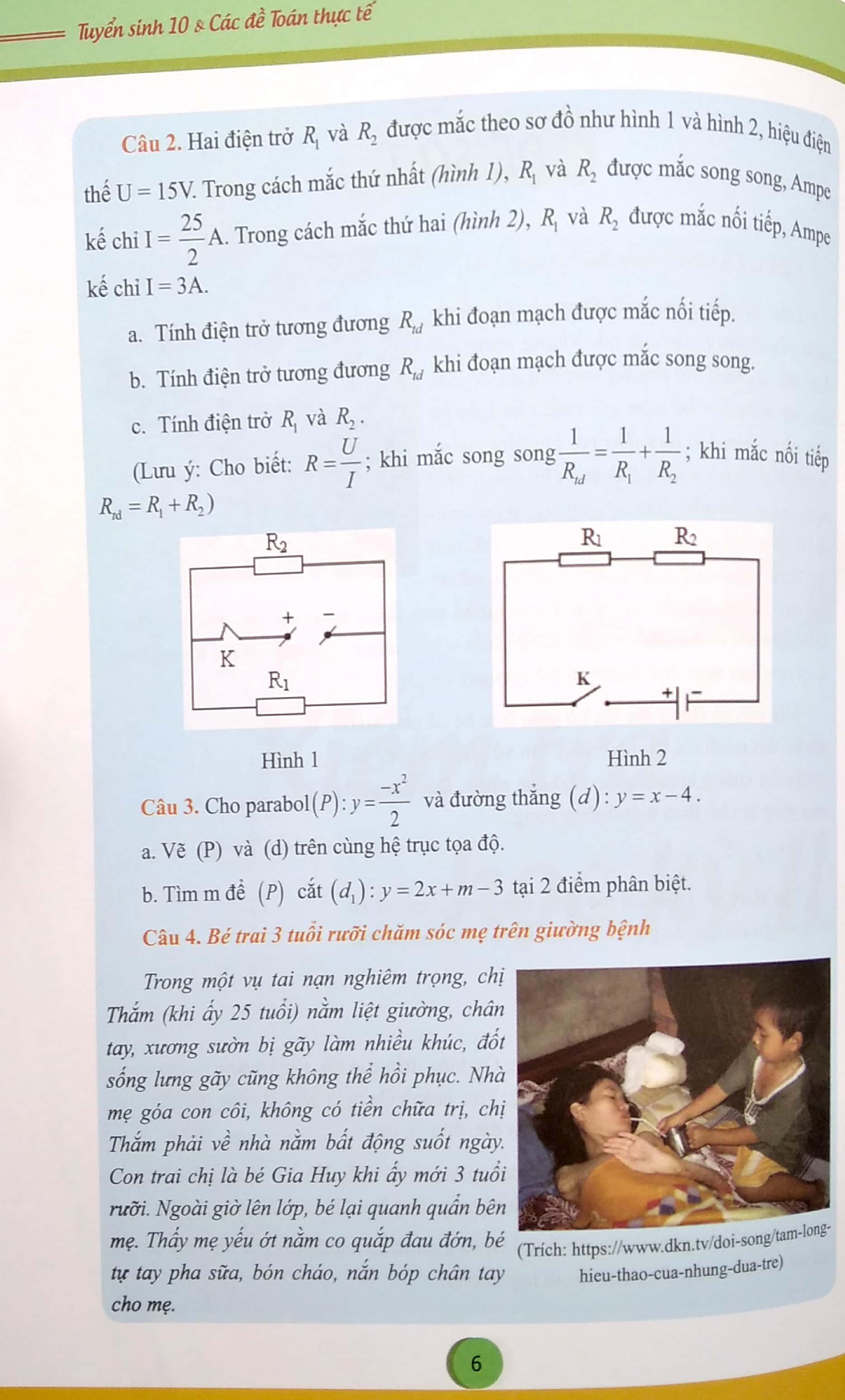 Tuyển Sinh 10 Và Các Đề Toán Thực Tế