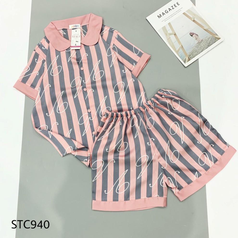 Freeship ĐỒ BỘ ĐÙI PIJAMA LỤA SATIN CAO CẤP NỮ