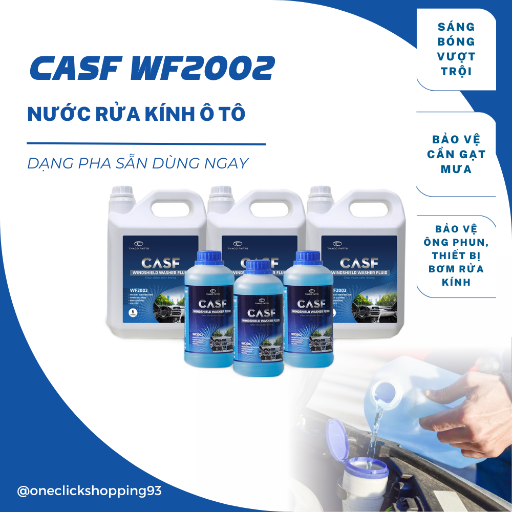 5l nước rửa kính ô tô chuyên dụng THACO - Dạng pha sẵn tiện lợi dùng ngay - Made in Vietnam - Đạt tiêu chuẩn JIS K 2398 của Nhật Bản &amp; MS 568-02 của Hyundai &amp; KIA Motors – Sử dụng cho tất cả các dòng xe - Phù hợp khí hậu Việt Nam