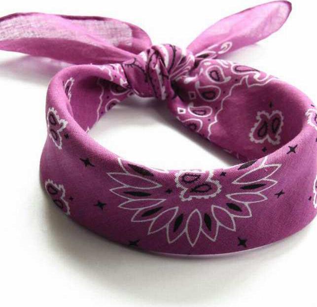 Khăn Bandana (Khăn Turban EXO) Màu Tím - Mã B002