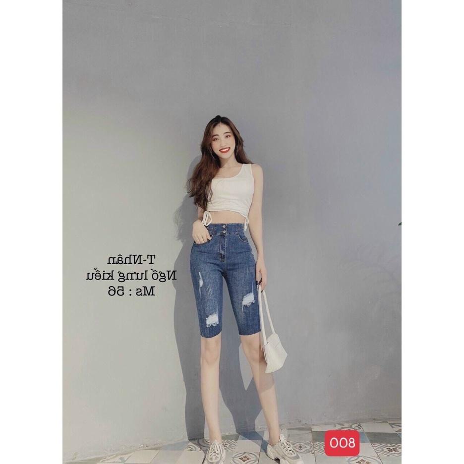 Quần short jean ngố nữ cao cấp, chất liệu denim dễ thương, tôn dáng BEN Shop0807 Z10