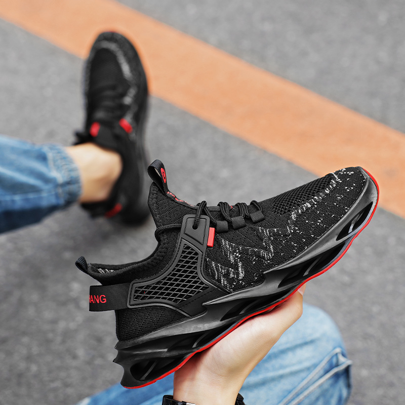 Giày Thể Thao Nam GEMI - Giày Sneaker Màu Xám - Đen, Giày Thể Thao Thiết Kế Trẻ Trung, Năng Động - G5020