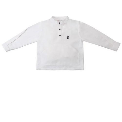 Áo sơ mi tay dài túi đắp bụng