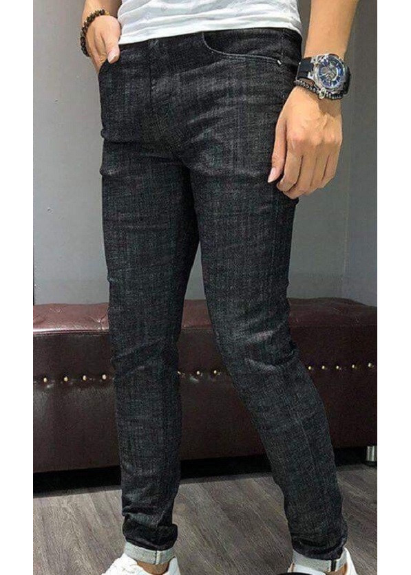 Quần Jean Nam Trơn Co Giãn Tốt