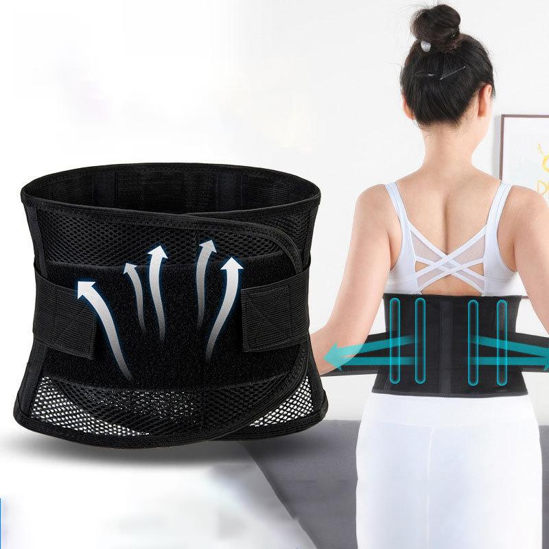 Phụ Nữ Giảm Béo Vỏ Bọc Dây Dưới BackBrace Hỗ Trợ Cột Sống Thắt Lưng Mồ Hôi-Absorben Thoáng Khí Thắt Lưng Áo Chỉnh Hình Thiết Bị