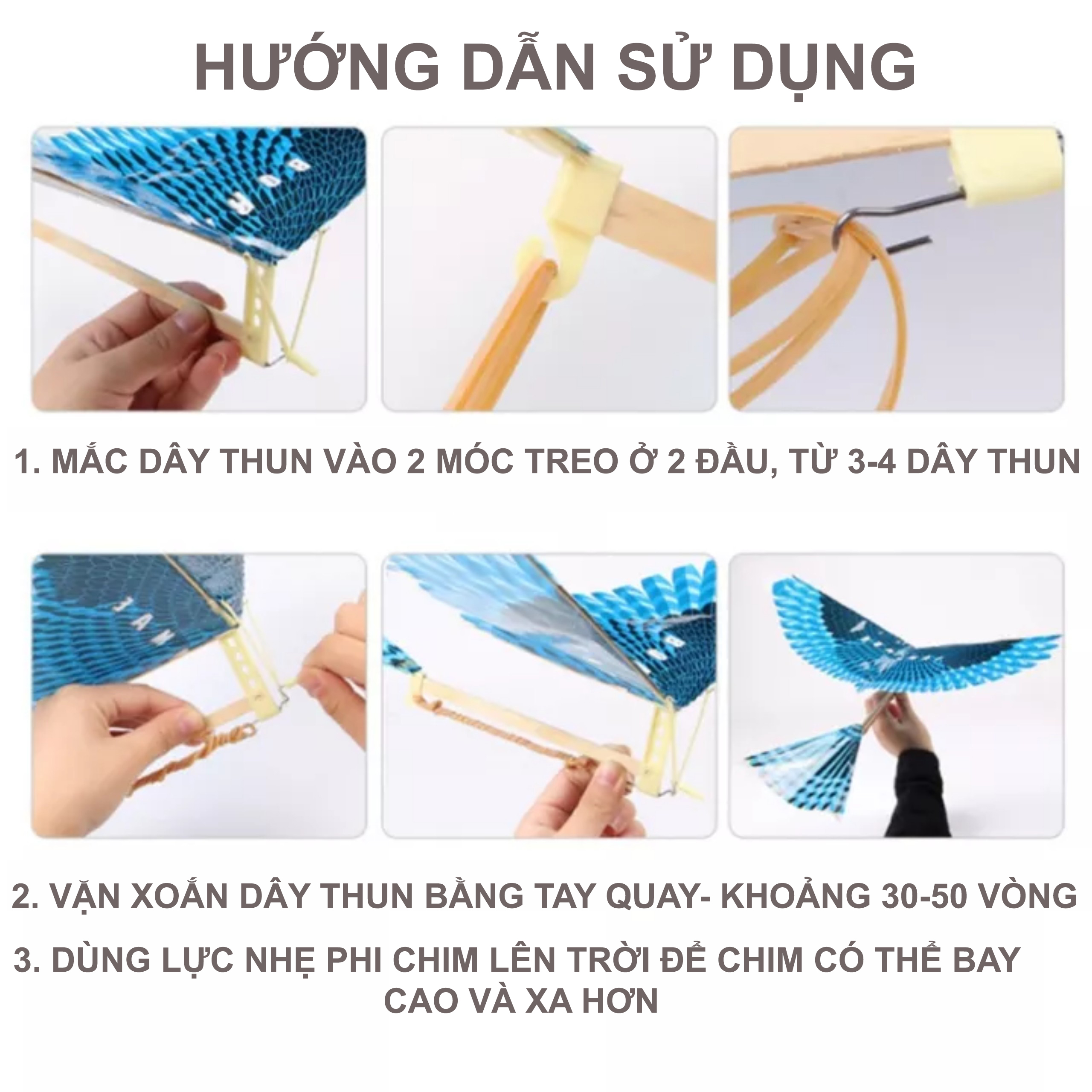 Đồ chơi máy bay thủ công dành cho trẻ em, bộ đồ chơi máy bay dây thun đặc biệt không cần dùng pin