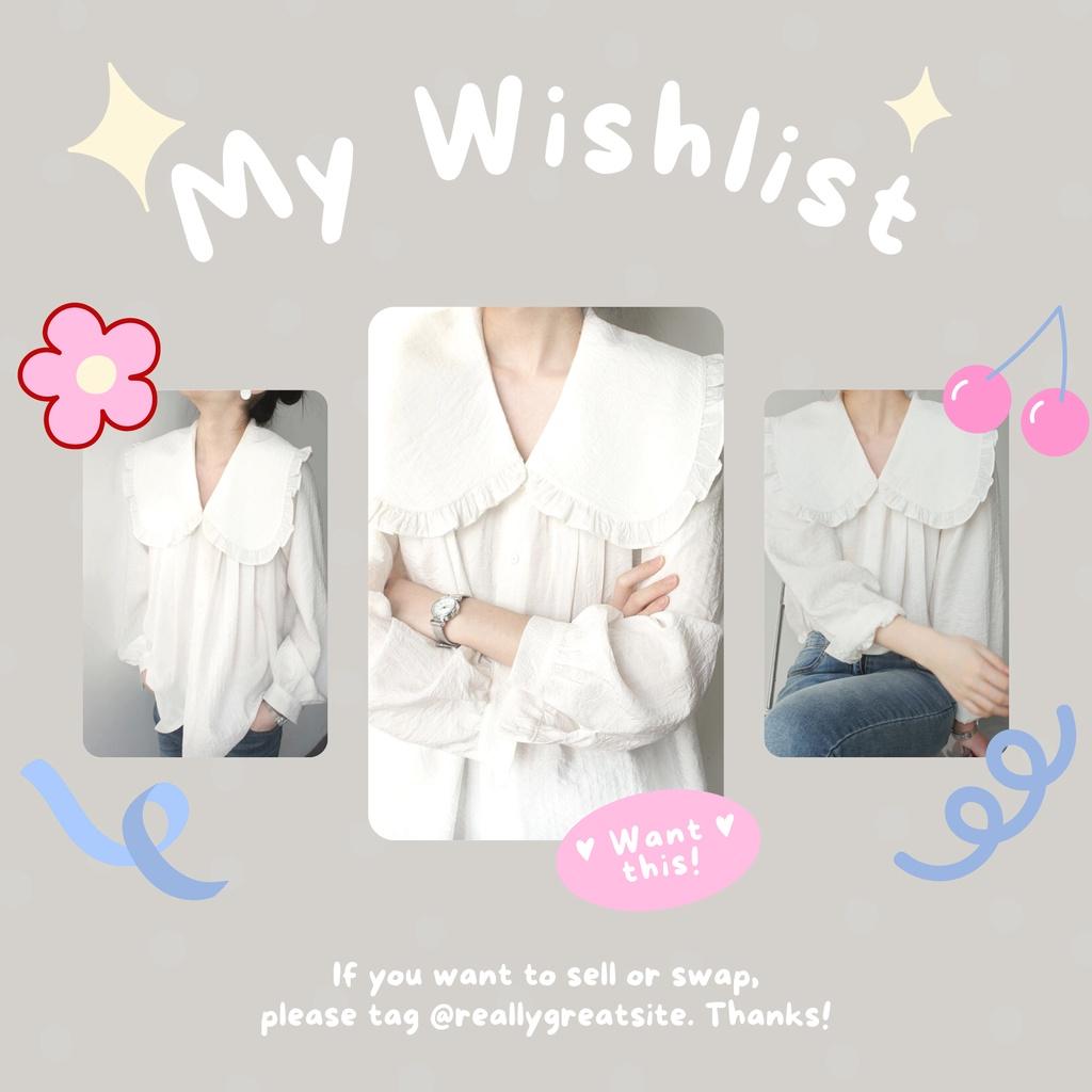 Áo sơ mi nữ dài tay form rộng cổ bèo kiểu áo nữ dáng Babydoll 2 lớp chất vải thô kiểu dáng hàn quốc