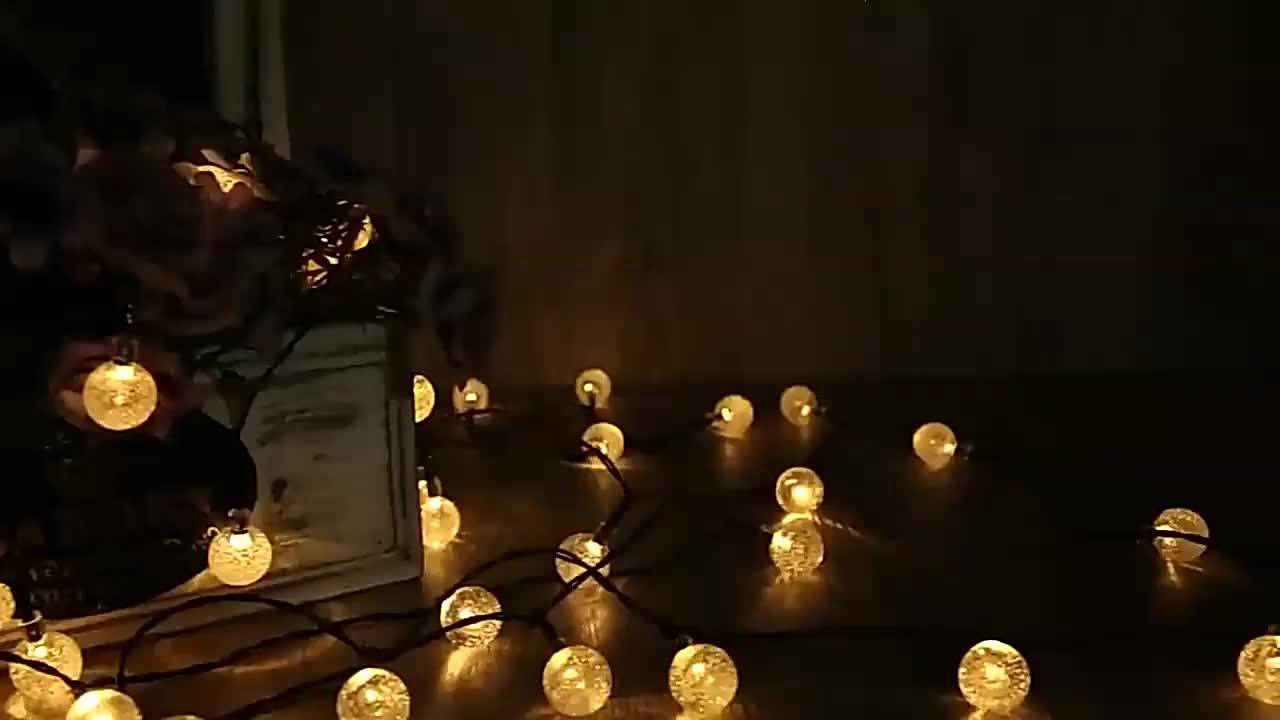 Đèn nháy bi bọt nước, dây led tròn nhỏ dài 10m, 40 bóng, trang trí nhà cửa lung linh