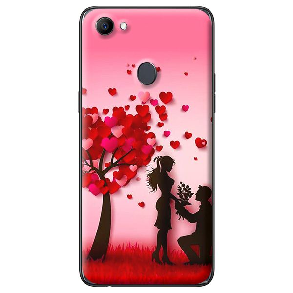 Ốp lưng cho Oppo F7 NỀN TRÁI TIM 3 - Hàng chính hãng