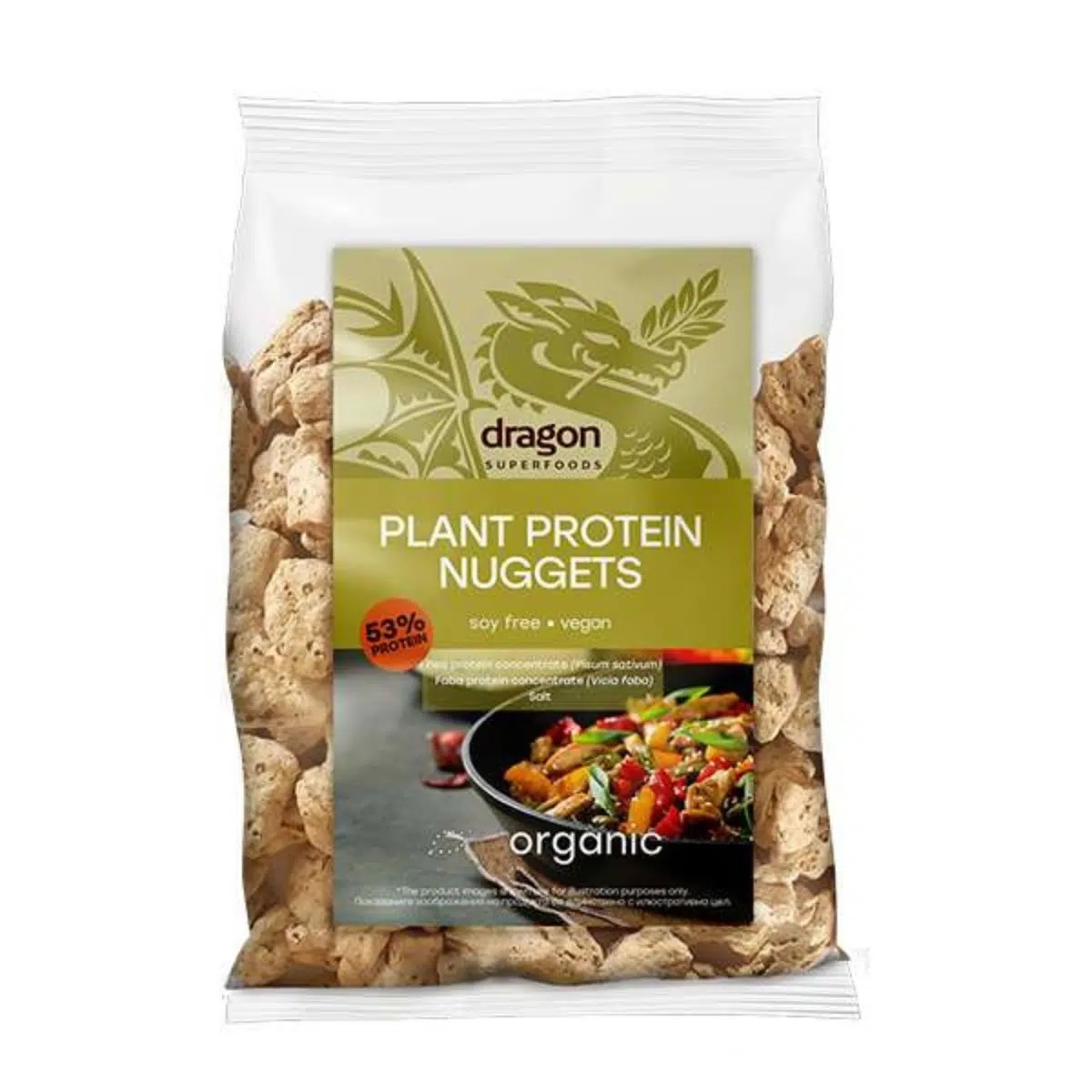 Thịt thuần chay dạng miếng từ đậu thực vật hữu cơ Dragon Superfoods