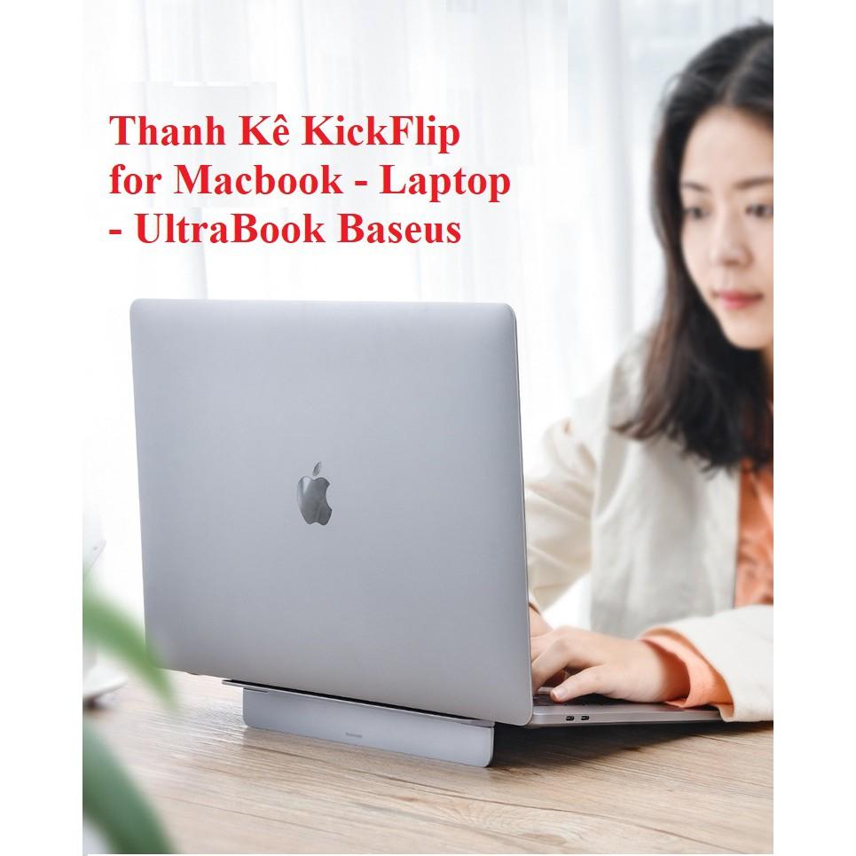 KickFlip Cho Macbook Và Laptop, Đế Tản Nhiệt Laptop, Macbook Siêu Mỏng Dạng Dán &amp; Gập Dưới Lưng Máy