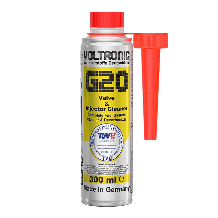 Vệ Sinh Xăng VOLTRONIC G20 VALVE & INJECTOR CLEANER (300ml)