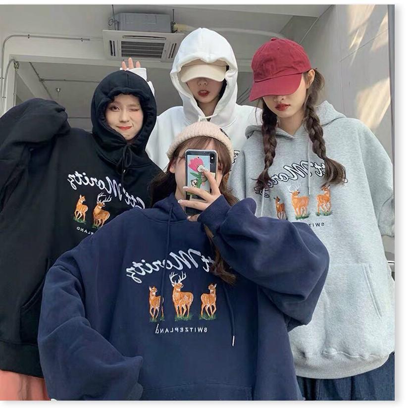 ÁO KHOÁC NỮ HOODIES FORM RỘNG