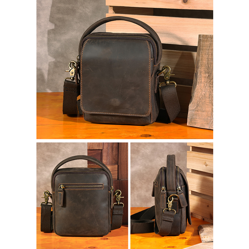 Túi đeo chéo nam DA BÒ THẬT phong cách mới - BEE GEE TDCN9197