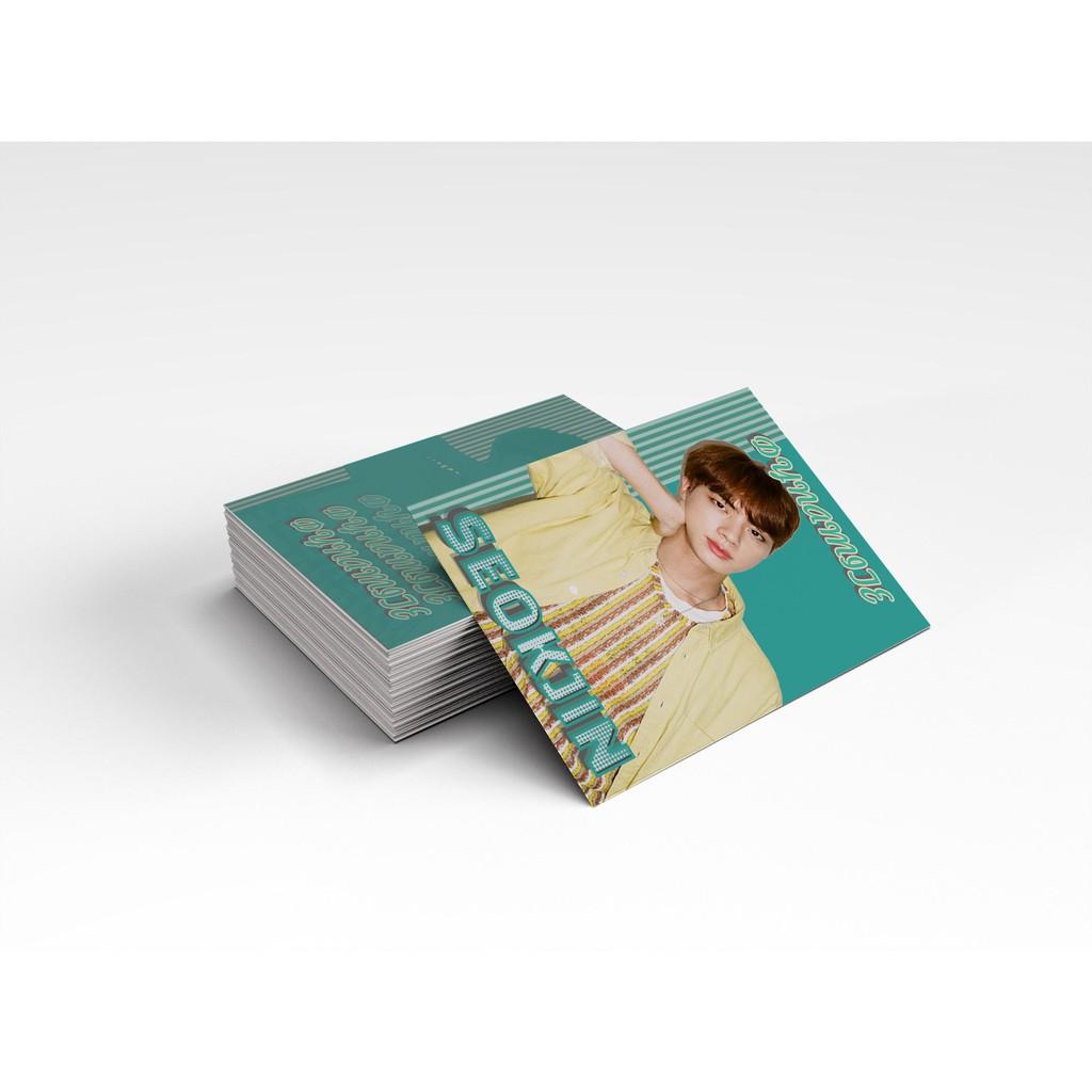 Bộ card BTS Jin DYNAMATE dày, 2 mặt
