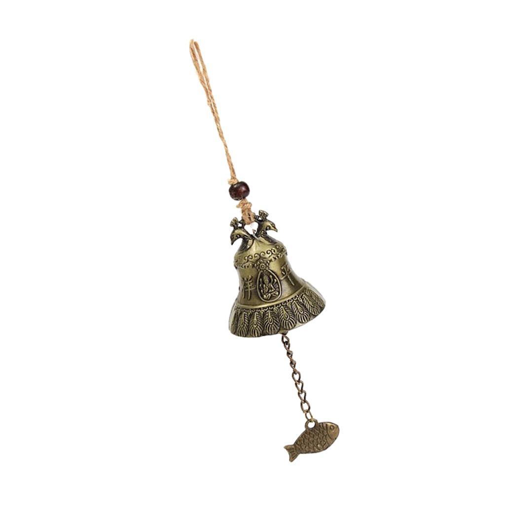 4xLovely Metal Bells Wind Chime Outdoor Garden Hanging Charm Decor Ornament