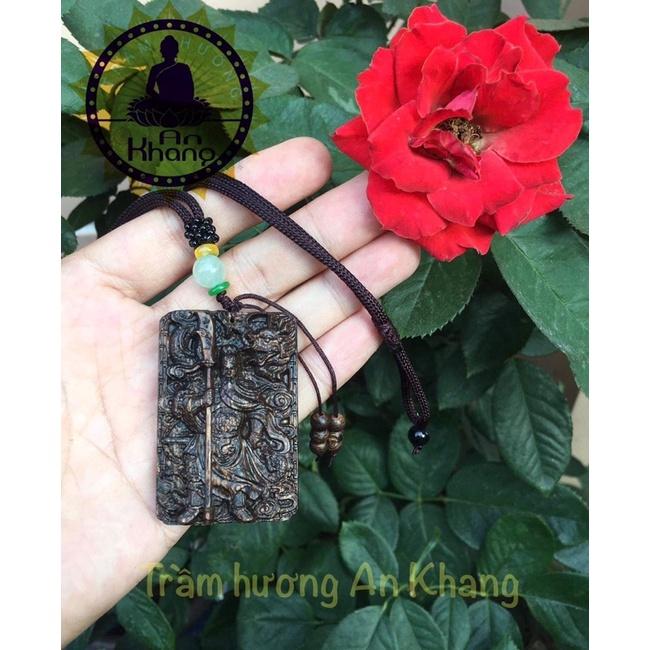 Mặt tượng trầm hương + dây