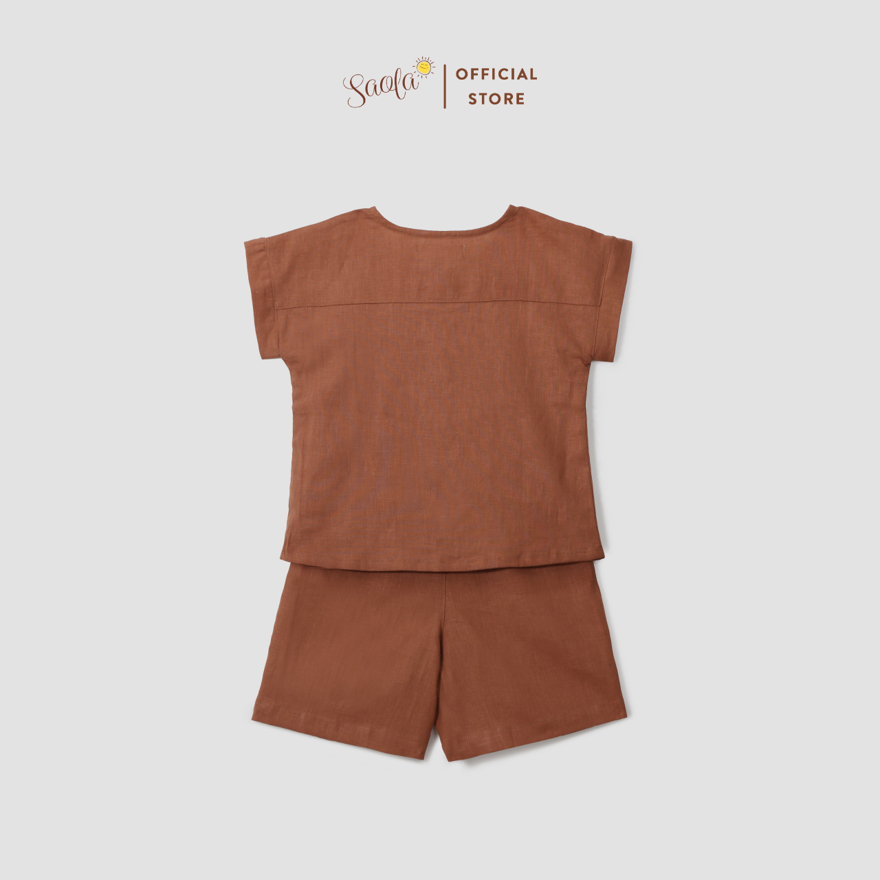 Bộ Áo Quần Linen Thoáng Mát Cho Bé Trai / Bé Gái - PULPO SET - SEL010 - SAOLA KIDS CLOTHING