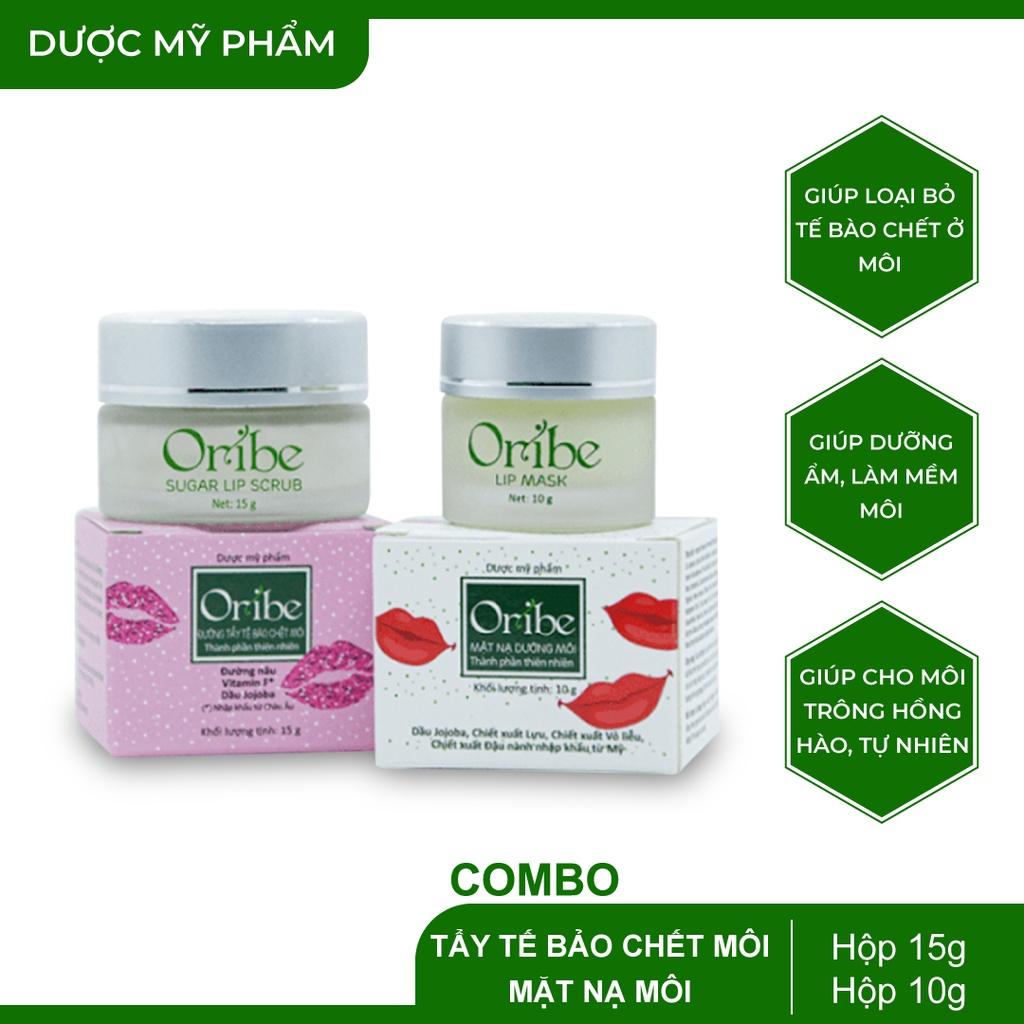 Combo tẩy tế bào chết và mặt nạ dưỡng môi Oribe - Giúp dưỡng ẩm môi, làn môi tươi trẻ, mịn màng, hồng hào, tự nhiên hơn