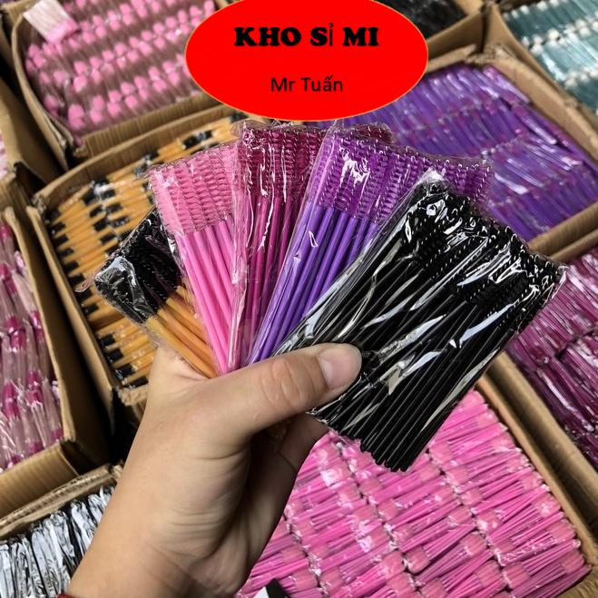 Chổi chai mi (bịch 50 cây, bịch 10 cây). dụng cụ nối mi mr Tuấn