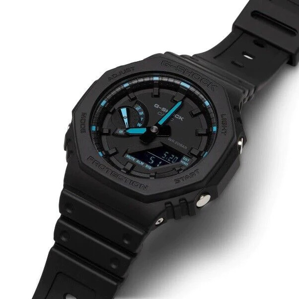 Đồng Hồ Nam Dây Nhựa Casio G-Shock GA-2100-1A2DR Chính Hãng - GA-2100-1A2 Carbon Core
