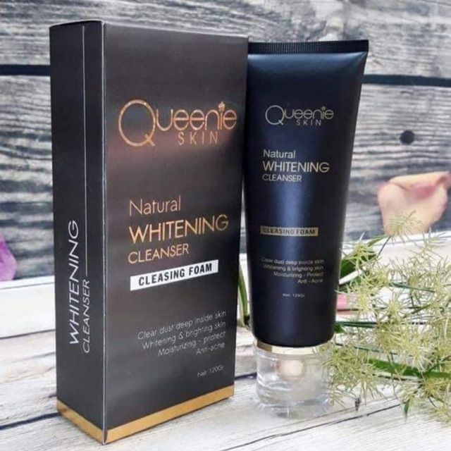 Sữa Rửa Mặt Mầm Gạo Queenie Skin - Làm Sạch Da Cung Cấp Độ Ẩm, Làm Mềm Da, Giúp Ngăn Ngừa Viêm Sưng Lỗ Chân Lông, Ngăn Ngừa Mụn Cám, Mụn Trứng Cá - 120 Gram - Hàng Chính Hãng