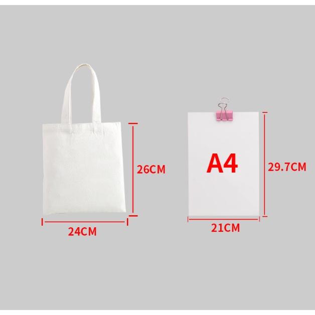 Túi vải canvas màu trắng nhiều kích thước Trương Gia Túi Vải - Túi Canvas - 45cmx38cm