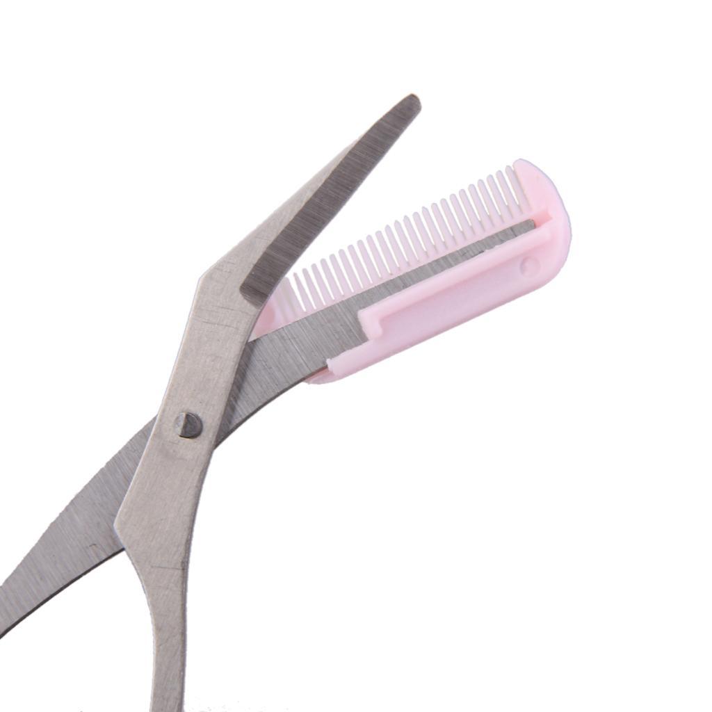 Eyebrow Trimmer Eyelash Shears Scissors Comb Eyebrow Shaping Grooming Tool