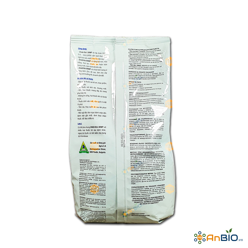 Zineb Bul 80WP | Thuốc trừ nấm phổ rộng Bulgaria - Gói 1Kg
