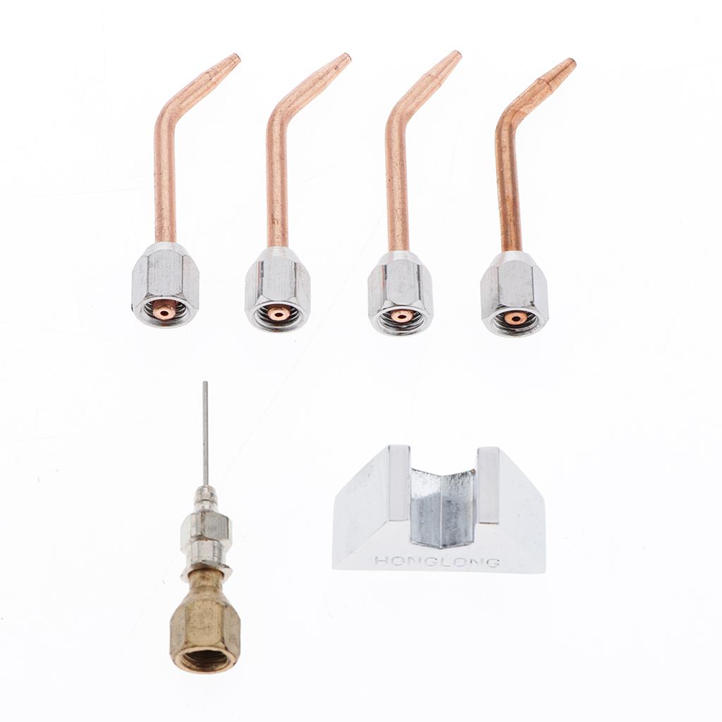 Gas Welding Torch Oxyhydrogen Jewelry Making Soldering Gun 4 Tip