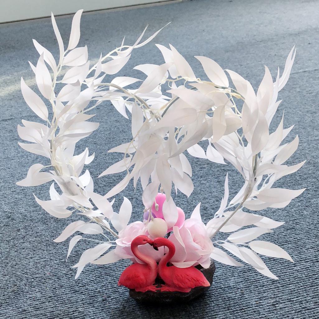 Resin Flamingo Figurines Statues Pot Home Furnishing Decor Home Furnishing