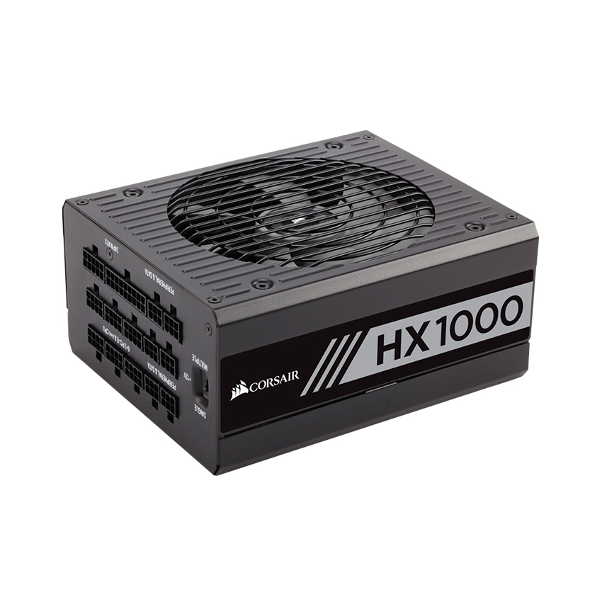 Nguồn Corsair HX1000 1000W (80 Platinum/Màu Đen/Fulfl Modul) -Hàng Chính Hãng