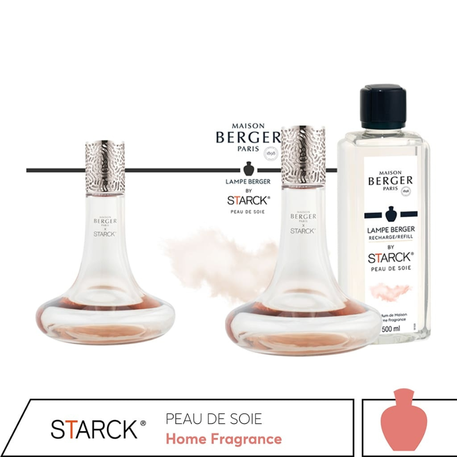 MAISON BERGER - Bộ Đèn Xông Tinh Dầu Starck Rose - 2 Món - 380ml