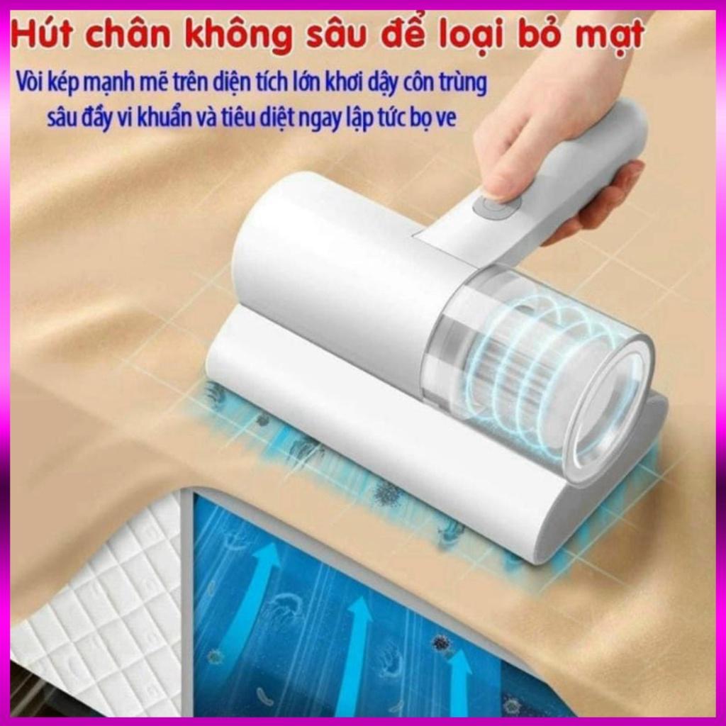 Máy hút bụi giường đệm SR-269, Máy hút bụi mini cầm tay không dây diệt khuẩn UV