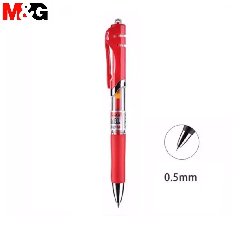 Combo 5 cây bút nước 0.5mm M&amp;G - K35 màu đỏ