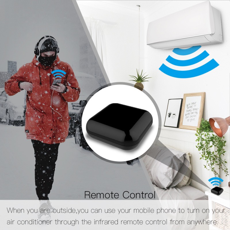 Remote thông minh TẮT/MỞ/hẹn giờ tivi, máy lạnh... từ xa (Wifi+Tuya)